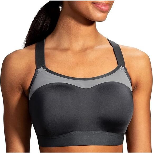 Brooks Dare Racerback Womens 32DD Run Bra High Impact Running Workout Supportive - Picture 2 of 6